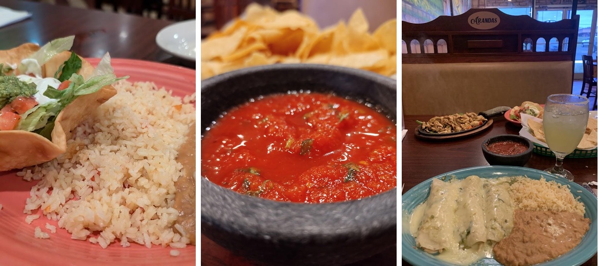 Arandas Mexican Restaurant Menu